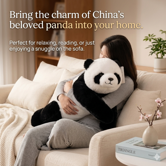 Duvlo Giant Panda Weighted Hug - China National Treasure Plush for Stress Relief & Home Decor
